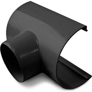Plastmo tudstykke, PVC, sort - nr. 12/Ø110 mm