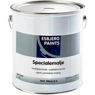 EFAmetal varmefast specialemalje, sort, glans 3-6 - 5 liter
