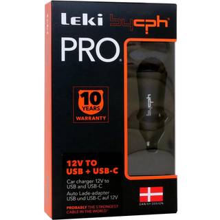 Leki Pro USB + USB-C dobbelt billader med QC og PD