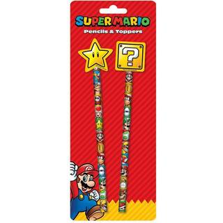 Pyramid Super Mario Pencil & Topper Set (2-Pack)