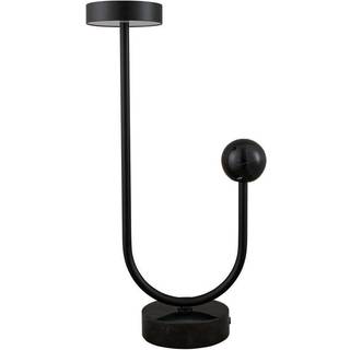 AYTM Grasil LED-bordlampe, sort, marmor, højde 56 cm