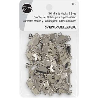 Dritz Hooks & Eyes Nickel Fasteners nederdele/bukser 24 sæt