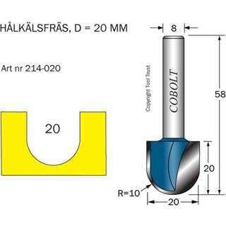 Cobolt 214-020 Fræserjern