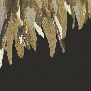 väggbild Fancy Feather black up - 307406