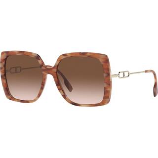 Burberry Kvinde BE4332 391513 Solbriller Plast Brun Brun Firkantet Skygge