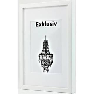 Ramme Exklusiv Hvid 24x24 cm