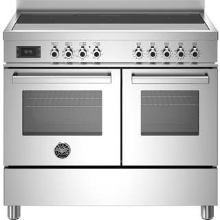 Induktionskogeplade Professional, 100 cm, 5 Zoner, Dobbelt ovn, Rustfrit stål - Bertazzoni