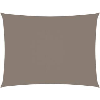 Solsejl Rektangulær 2X2,5 M Oxfordstof Gråbrun - 5 x 7 m