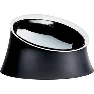 Alessi Accessories - 'Wowl' dog bowl, large in black thermoplastic resin, 18/10 sta
