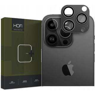 iPhone 14 Pro / 14 Pro Max HOFI Fullcam Pro+ Metalplade & Hærdet Glas Til Kameralinser - Sort