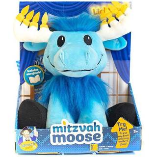 Mensch p? en b?nk mitzvah elg som set p? hajtank Hanukkah d? Cor Mensch k?ledyr