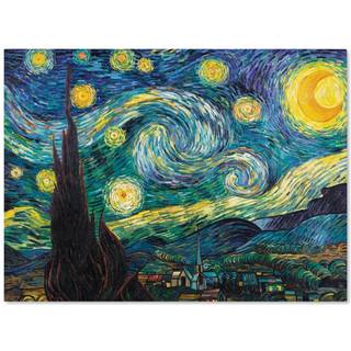Varemark Art Starry Night Canvas Art af Vincent Van Gogh 18 af 24-tommer