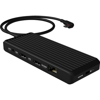 UNISYNK 10-port Dual Display USB-C Hub - Sort