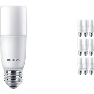 Fordelspakke 10x Philips Corepro LED E27 Tubular Stick matt 9.5W 1050lm - 840 kold hvid | erstatter 75W