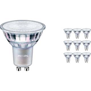 Fordelspakke 10x Philips MASTER Value LED Spot GU10 PAR16 4.9W 380lm 60D - 940 kold hvid | bedste farvegengivelse - dæmpbar - erstatter 50W