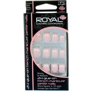 Royal Kunstige Negle Fransk Manicure 24 Stk (Petite)