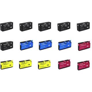 Kompatibel blækpatroner HP 963 XL - 3JA30AE, 15 stk. rabatpakke 577,5 ml