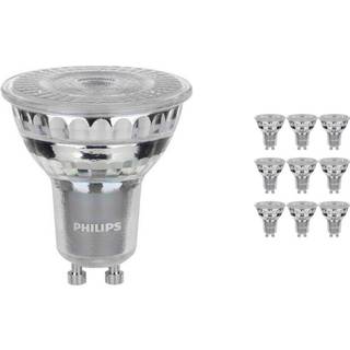 Fordelspakke 10x Philips MASTER Value LED Spot GU10 PAR16 6.2W 575lm 36D - 940 kold hvid | bedste farvegengivelse - dæmpbar - erstatter 80W
