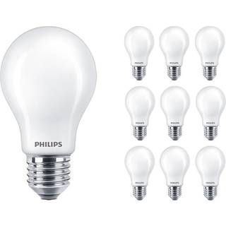 Fordelspakke 10x Philips MASTER Value LED Pære E27 Pære matt 5.9W 806lm - 927 ekstra varm hvid | bedste farvegengivelse - dæmpbar - erstatter 60W