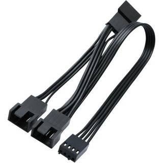 Eletra Pwm Fan 4PIN 1TO3 20CM Y-kabel, sort ➞ På lager - klar til levering