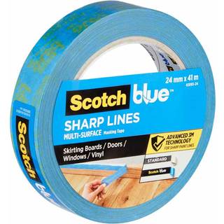 Maskeringstape ScotchBlue Sharp Lines Painter’s Tape 2093, 24 mm x 41 meter, blå