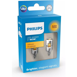 Philips Ultinon PRO6000 SI LED pære W5W Orange (2 stk.) (R)