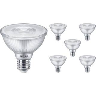 Fordelspakke 6x Philips Master Value LED Pære Reflektor E27 PAR30 9.5W 820lm 25D - 940 kold hvid | bedste farvegengivelse - dæmpbar - erstatter 75W