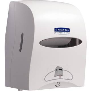 Kimberly Clark dispenser til håndklæderuller 28x33x42,5cm hvid