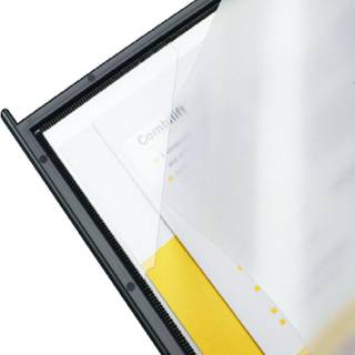 Q-connect registerlommer i A4 æsk/10 stk i farven sort