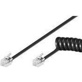 MICROCONNECT Handset cable, RJ10-RJ10 2m