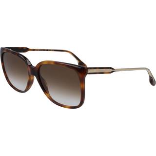 Victoria Beckham Kvinde VB610S 215 Solbriller Acetat Havana Brun Firkantet Skygge