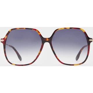Victoria Beckham Kvinde VB631S 609 Solbriller Acetat Havana/Rød Blå Sommerfugl Skygge