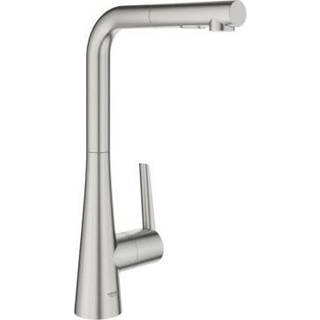 Grohe Zedra 2019 etgrebsbatteri 205mm tud t/kv m/br.tud Supersteel