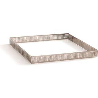 Perforeret Tærteform, Kvadratisk Høj 20cm - Rustfrit Stål, Decora
