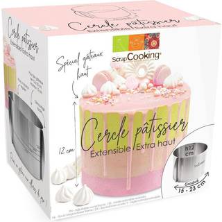 Justerbar Kagering 12cm - ekstra høj Ø15-23cm, ScrapCooking