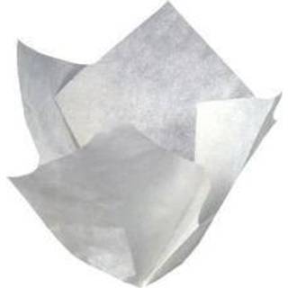 Muffinform Tulipan Ø50x95mm hvid, pakke med 1000 stk