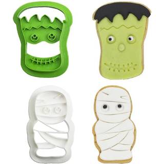 Udstikker Frankenstein og mumie sæt/2 stk