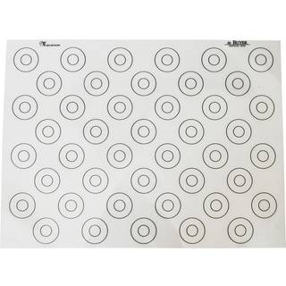 de Buyer Backmatte 40x30 cm mit 44 runden Markierungen - Silikon - Grau
