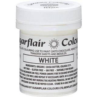 Chokoladefarve White – 35g, Sugarflair Uden E171