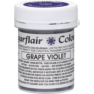 Chokoladefarve Grape Violet – 35g, Sugarflair Uden E171