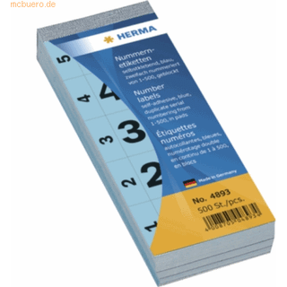 HERMA decoration adhesive - 2.8 x 5.6 cm - blue - paper
