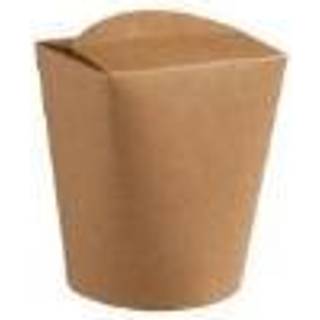 Kinaæske wok 108xØ75mm 450ml brun 500stk
