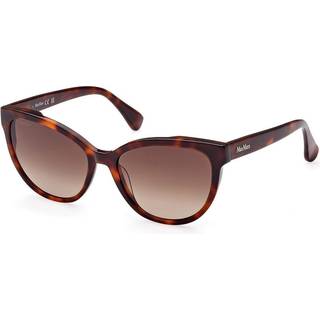 Max Mara Kvinde MM0058 LOGO13 52F Solbriller Acetat Havana Brun Cat Eye Normal Skygge