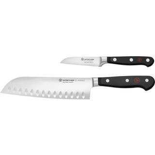 Wüsthof Classic knivsæt 2 dele, Santoku- og urtekniv