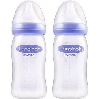 Lansinoh 2 weithalsflaschen & naturalwave sauger 2 x 240ml