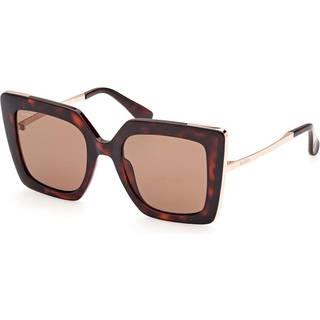 Max Mara Kvinde MM0051 DESIGN4 54S Solbriller Injiceret Havana Rød Cat Eye Normal