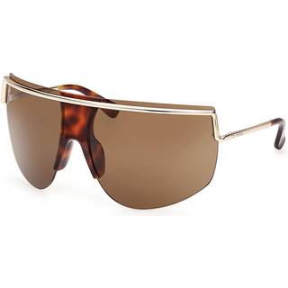 Max Mara Kvinde MM0050 SOPHIE 32E Solbriller Metal Guld Brun Maske Normal