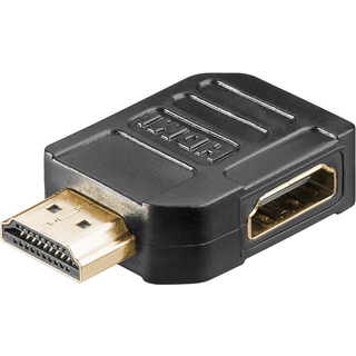 HDMI han til HDMI hun 4K adapter - 90° venstre