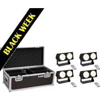 Eurolite Set 4x LED CBB-2 COB WW Bar + Case TILBUD NU
