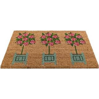 Westland kokosmåtte med rosemotiv